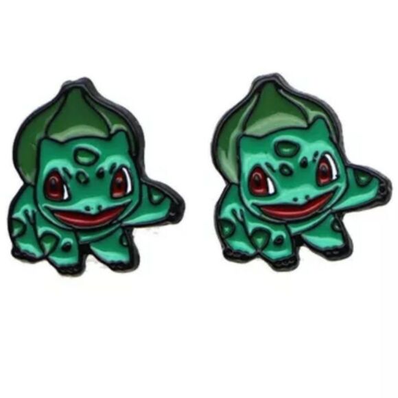 Pokémon Bulbasaur Earrings - Picture 1 of 1